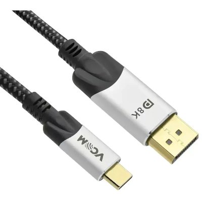 Кабель-адаптер USB 3.1 Type-Cm --> DP(m) 8K@60Hz, 1.8m , Alumi Shell,VCOM