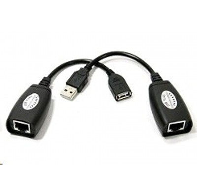 Адаптер-удлинитель USB-AMAF RJ45, по витой паре до 45m , VCOM <CU824>