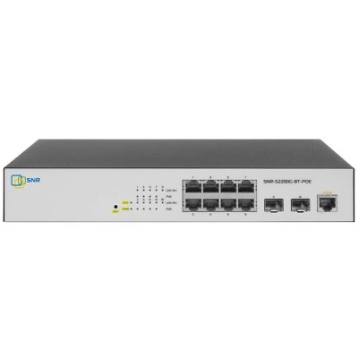 Коммутатор POE управляемый SNR уровня 2 SNR-S2200G-8T-POE