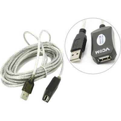 Кабель-адаптер USB2.0-repeater, удлинительный активный <Am-->Af> 5м VCOM <VUS7049>