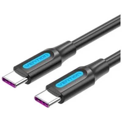 Кабель Vention USB 2.0 CM/CM 5А PD100W - 2м. черный, шт.