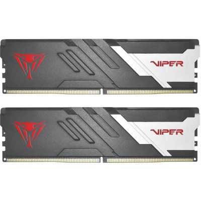 Оперативная память Patriot Memory Viper Venom, DDR5, 48Gb (2x24GB), 6000 MHz, CL30, DIMM, с радиатором, черный