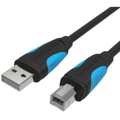 Кабель Vention USB 2.0 AM/BM - 8м. Черный