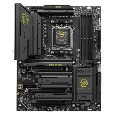 Материнская плата MSI MAG X870E TOMAHAWK MAX WIFI, AM5, AMD X870E, 4xDDR5 (до 256 ГБ), 4xSATA, 4xM.2 (2xPCIe 5.0, 2xPCIe 4.0), 1xPCIe 5.0 x16, 1xPCIe 4.0 x16, 1xPCIe 3.0 x16, 1xHDMI, 1x5Gb LAN, Wi-Fi 7, Bluetooth 5.4, 2xUSB-C 40Gbps (USB4), 1xUSB-C 10Gbps