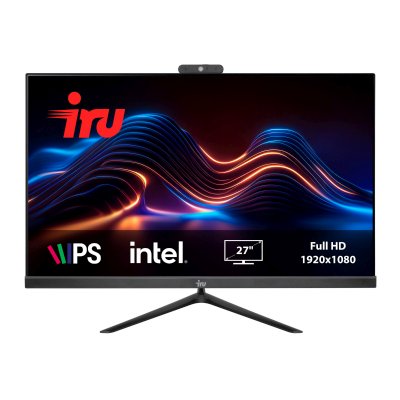 Моноблок IRU Office 27IH5P 27" Full HD i5 11400 (2.6) 8Gb SSD 512Gb UHDG 730 Free DOS GbitEth WiFi BT 120W Cam черный 1920x1080