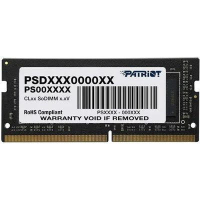 Оперативная память Patriot Signature, DDR4, 16GB (1x16 GB), 2666 MHz, CL19, SO-DIMM