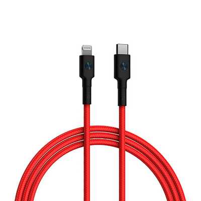 Кабель USB ZMI AL875 USB Type-c to Lightning PP braided Cable 1.5m красный