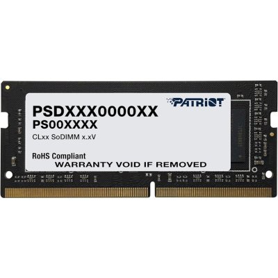 Оперативная память Patriot Signature, DDR4, 16GB (1x16 GB), 3200 MHz, CL22, SO-DIMM