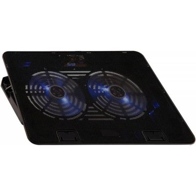 Подставка для ноутбука Buro BU-LCP156-B214H 15.6" 355x255x30мм 2xUSB 2x 140ммFAN 900г металлическая сетка/пластик черный