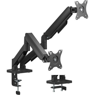 Кронштейн для мониторов Cactus CS-VM-MG-82-BK черный/белый 17"-32" макс.9кг настольный поворот и наклон