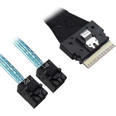 Кабель ACD-60003-ZC Slimline SASx8 (SFF8654) -to- 2 SAS HD x4 (SFF8643 SAS Connections), 1M, (аналог Broadcom 05-60003-00) 120