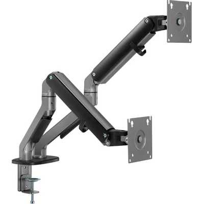 Кронштейн для мониторов Ultramounts UM735BL черный/серый 17"-27" макс.7кг крепление к столешнице поворот и наклон