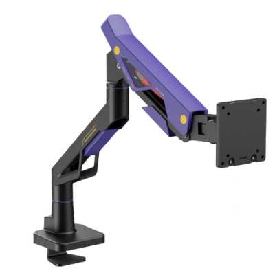 Кронштейн для мониторов Ultramounts UM741BP черный/фиолетовый 24"-57" макс.30кг крепление к столешнице поворот и наклон