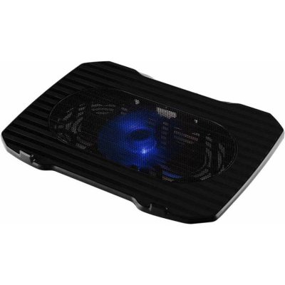 Подставка Buro 15.6"357x265x33мм 1xUSB 1x 140ммFAN 345г металлическая сетка/пластик черный