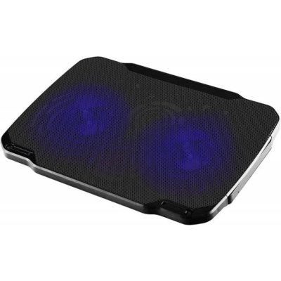 Подставка Buro BU-LCP156-B208 15.6"355x260x21мм 2xUSB 2x 80ммFAN 560г металлическая сетка/пластик черный