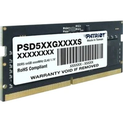 Оперативная память Patriot Signature, DDR5, 16GB (1x16 GB), 5600 MHz, CL46, SO-DIMM