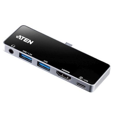 Многопортовая сверх-портативная док-станция ATEN USB-C Travel Dock with Power Pass-Through