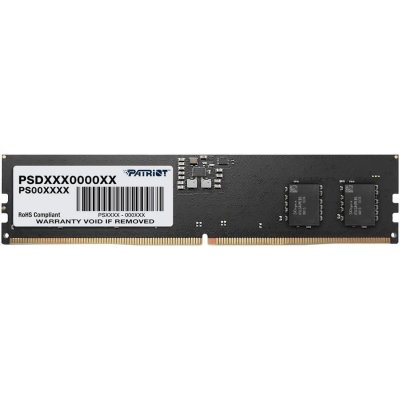 Оперативная память Patriot Signature, DDR5, 8GB (1x8 GB), 5600 MHz, CL46, DIMM