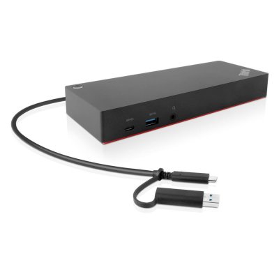 Lenovo [40AF0135EU] ThinkPad Hybrid USB-C with USB-A Dock (2x DP 1.2, 2x HDMI, 3x USB 3.1, 2x USB 2.0, 1x USB-C, 1x RJ-45, 1x Combo Audio Jack 3.5mm)"