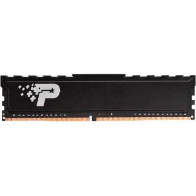 Оперативная память Patriot Signature Premium, DDR4, 32GB (1x32GB), 3200 MHz, CL22, с радиатором, чёрный