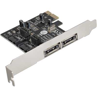 Контроллер ExeGate EXE-501 PCI-E 2.0, SATA3 6Gb/s, 2 int+2 ext (OEM)