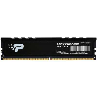 Оперативная память Patriot Signature Premium, DDR5, 16Gb (1x16 GB), 5600 MHz, CL46, DIMM, радиатор, черный