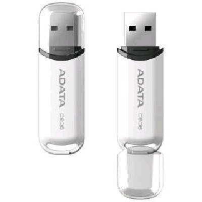 Флешка USB ADATA C906 (AC906-32G-RWH), 32Gb, USB 2.0, R/W 15/5, белый