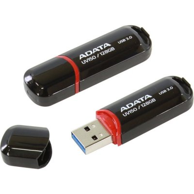 Флеш Диск A-Data 128GB AUV150 AUV150-128G-RBK USB3.0 черный