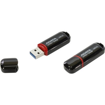 Флеш Диск A-Data 64GB AUV150 AUV150-64G-RBK USB3.0 черный