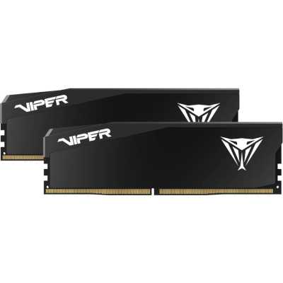 Оперативная память Patriot Viper Elite 5 Ultra, DDR5, 64GB (2x32GB), 6000 MHz, CL28, с радиатором, чёрный