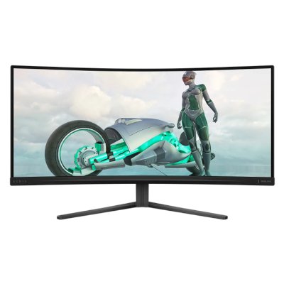 Монитор 34" Philips 34M2C3500L VA 3440x1440, 180 Гц, 1 мс, 21:9, 300 кд/м², 2xHDMI, 1xDP, 1x3.5 мм, изогнутый R1500, черный