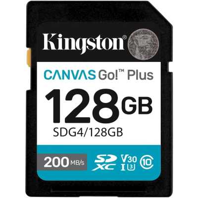 Флеш карта SDXC 128Gb Kingston SDG4/128Gb Canvas Go! Plus w/o adapter