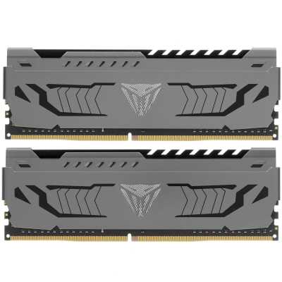 Оперативная память Patriot Viper Steel, DDR4, 64GB (2x32GB), 3200MHz, CL16, DIMM, радиатор, черный