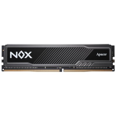 Оперативная память Apacer Nox, DDR4, 16GB (1x16 GB), 3200 MHz, CL16, DIMM, радиатор, черный