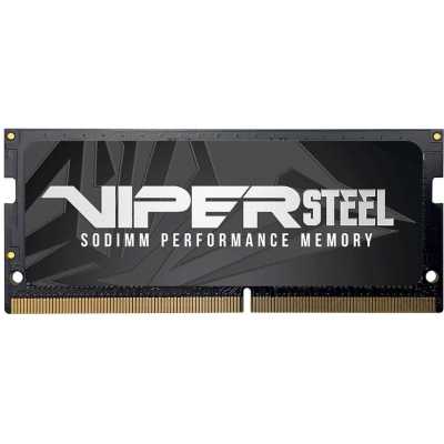 Оперативная память Patriot Viper Steel, DDR4, 8GB (1x8GB), 3200MHz, CL22, с радиатором, черный, SO-DIMM