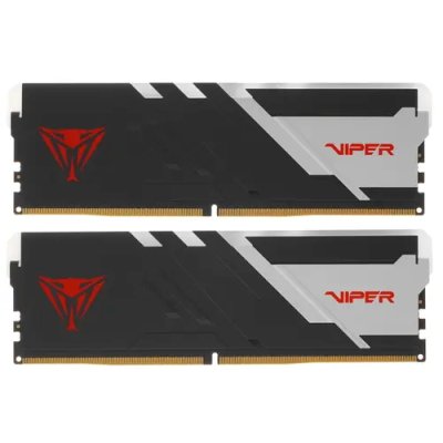 Оперативная память Patriot Viper Venom, DDR5, 32GB (2x16GB), 5600MHz, CL36, DIMM, с радиаторами, RGB, черный