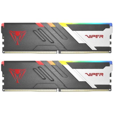 Память DDR5 2x32GB 5600MHz Patriot PVVR564G560C40K Viper Venom RGB RTL Gaming PC5-44800 CL40 DIMM UDIMM 288-pin 1.35В kit с радиатором Ret