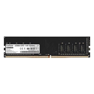 Оперативная память Exegate, DDR4, 4GB (1x4 GB), 2666 MHz, CL19, DIMM, OEM