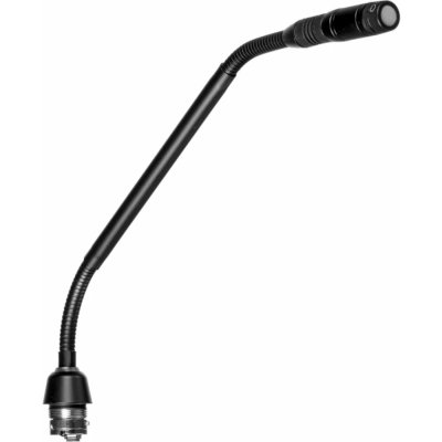 Конденсаторный микрофон SHURE MX410LPDF/C две гибкие секции, 6-контактный разъём, длина 25,4 см, двухцветный индикатор у основания, без предусилителя, кардиоида, ветрозащита в комплекте, цвет чёрный