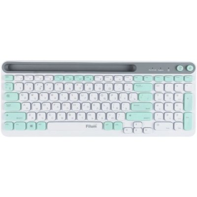 Клавиатура Filum FL-WKB15 беспроводная, Bluetooth, радиоканал, белый