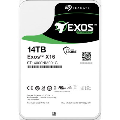 Жесткий диск HDD Seagate Exos X16 14Tb 7200rpm SATA 256Mb 3.5"
