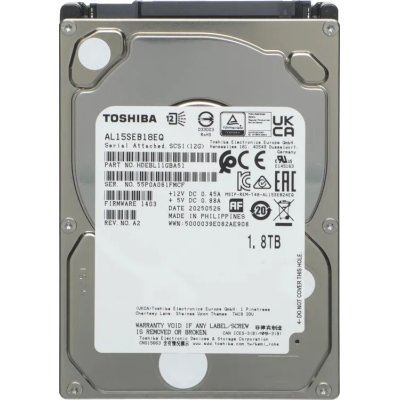 Жесткий диск Toshiba SAS2.5" 1.8Tb 10500RPM 128MB AL15SEB18EQ