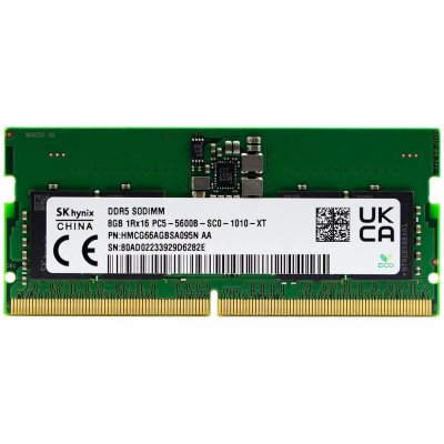Оперативная память Hynix, DDR5, 8Gb (1x8 GB), 5600 MHz, CL46, SO-DIMM