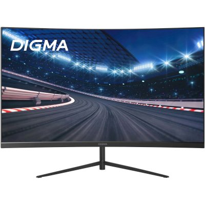 Монитор 27" Digma Overdrive 27A511Q VA 2560x1440, 180 Гц, 1 мс, 16:9, 250 кд/м², 2xHDMI 2.1, 2xDP 1.4, FreeSync, изогнутый экран (1800R), черный