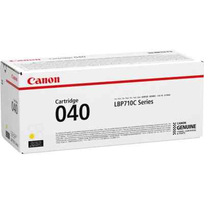 Картридж лазерный Canon Cartridge 040Y (0454C001) желтый, 5400 стр., для LBP710Cx/712Cx