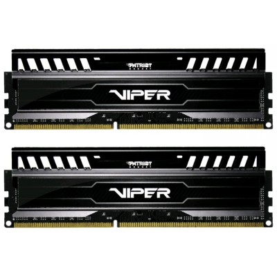 Оперативная память Patriot Viper 3, DDR3, 16GB (2x8 GB), 1600 MHz, CL10, DIMM, радиатор, черный