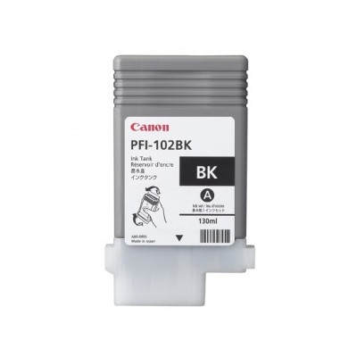 Картридж струйный Canon PFI-102Bk (0895B001) черный (130 мл.) для Canon iPF605, iPF610, iPF650, iPF655, iPF710, iPF750, iPF755, LP17, iPF510