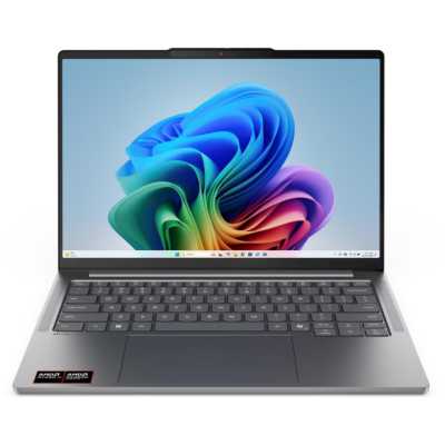 Ноутбук Lenovo IdeaPad Pro 5 14AGP11 14"(2880x1800 OLED)/AMD Ryzen AI 7  (Ghz)/24576Mb/1024PCISSDGb/noDVD/Int:AMD Radeon 860M(6144Mb)/Cam/BT/WiFi/100WHr/war 1y/1.43kg/luna grey/noOS + 100W, RU kbd
