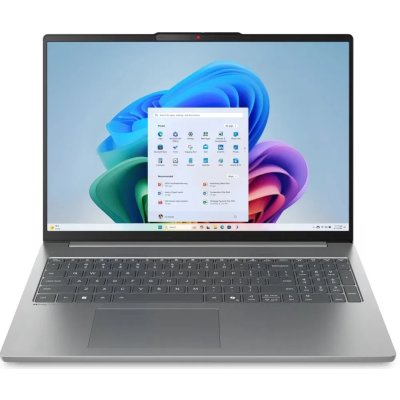 Ноутбук Lenovo IdeaPad Slim 5 16AHP10 16"(2880x1800 OLED)/AMD Ryzen 7 8845HS(3.8Ghz)/16384Mb/512PCISSDGb/noDVD/Int:AMD Radeon 780M/Cam/BT/WiFi/80WHr/war 1y/1.76kg/luna grey/noOS + 100W, RU kbd