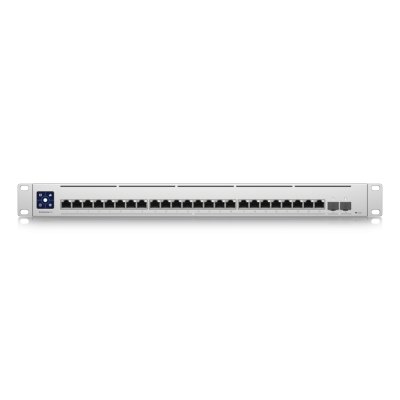 Коммутатор Ubiquiti Switch Enterprise XG 24 Layer 3 switch with (24) 10GbE RJ45 ports and (2) 25G SFP28 ports.